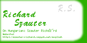 richard szauter business card